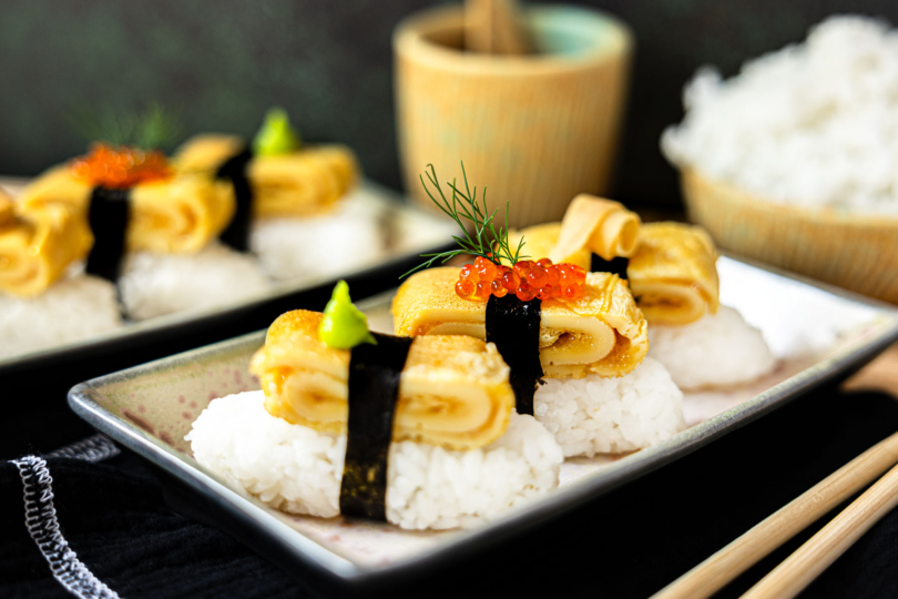Tamago Nigiri Sushi: einfach & lecker