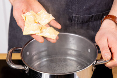 Trüffel-Ravioli kochen