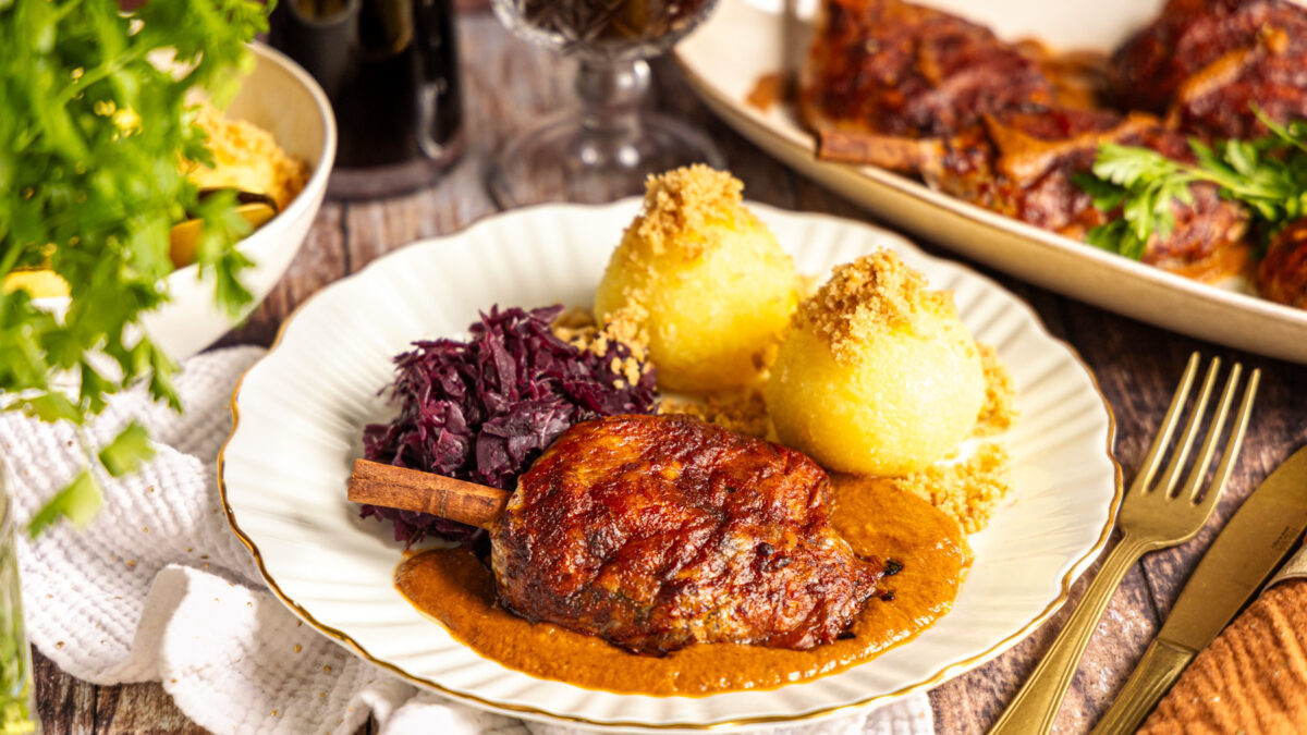 Vegane Ente mit knuspriger Haut