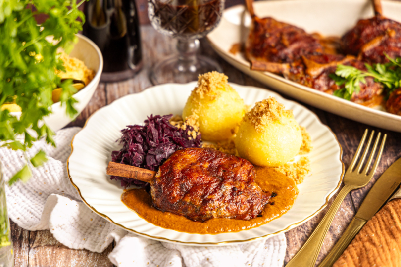 Vegane Ente mit knuspriger Haut