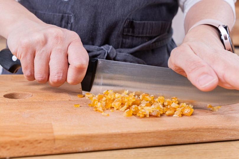 Orangeat klein hacken