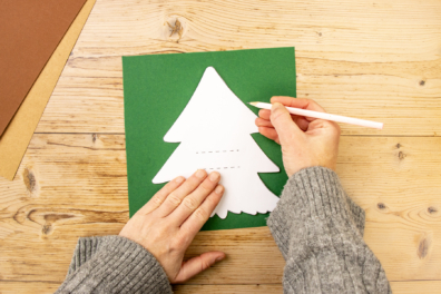 Vorlage auf Tonpapier übertragen