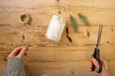 Weihnachtsdeko für Windlichter
