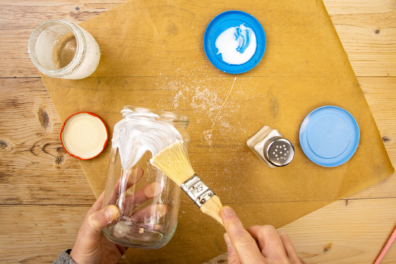 Schnee Muster aufmalen