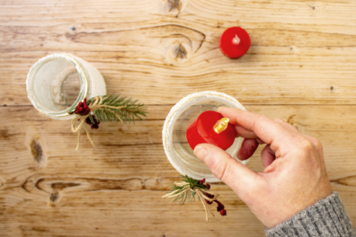 Tellicht für Windlicht