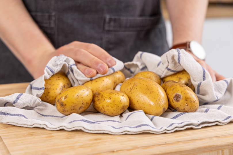 Kartoffeln abreiben