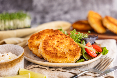 knusprige Frischkäsetaler