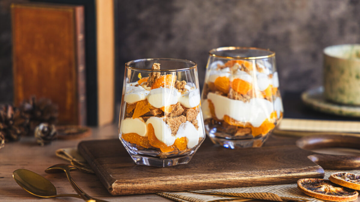 Mandarinen Spekulatius Dessert im Glas – leicht & lecker