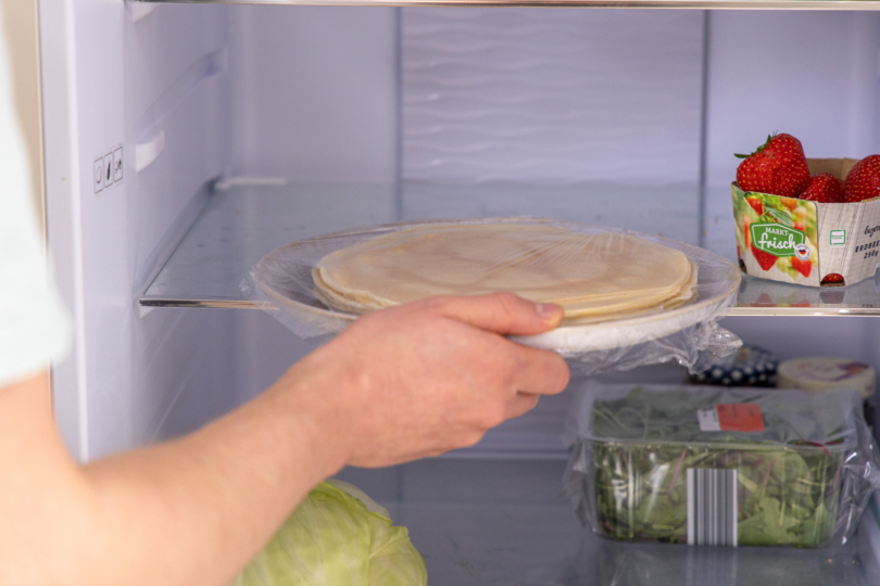 Pfannkuchen im Kühlschrank aufbewahren