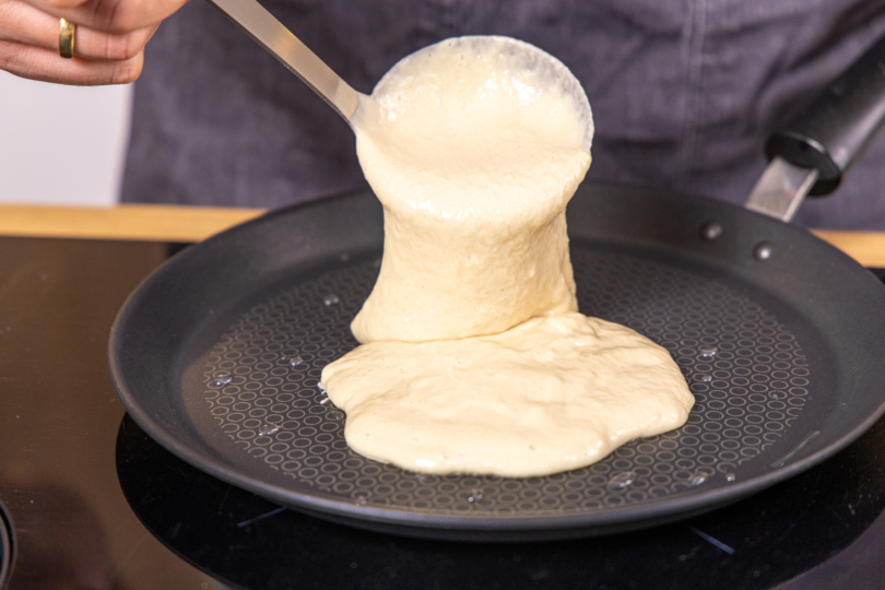 Pfannkuchenteig ist zu dickflüssig