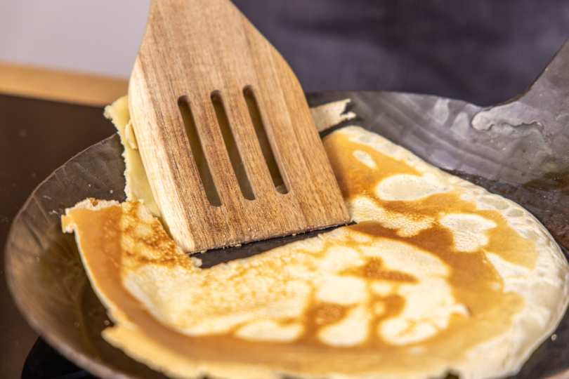Pfannkuchen reißt ein