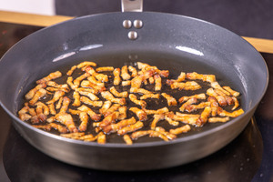 Gebratener Pancetta