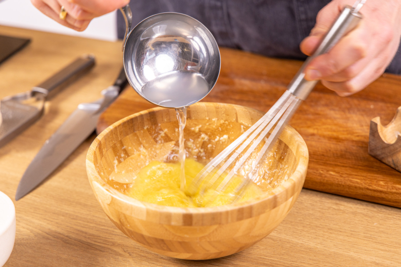 Pastawasser dazugeben