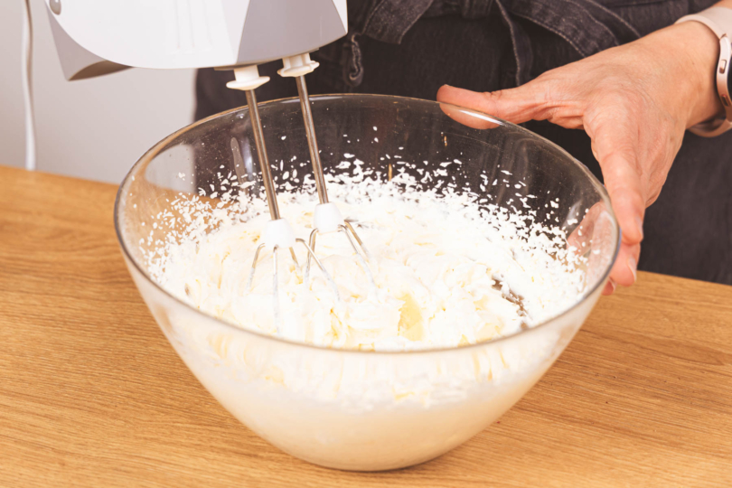 aufgeschlagene Sahnecreme