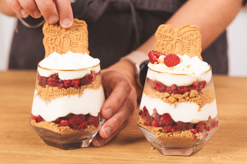 Spekulatius Dessert dekorieren