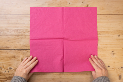 Quadratische Papierserviette