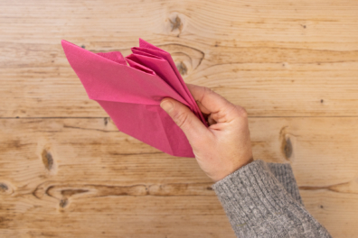 Zick Zack Faltung mehrere Lagen