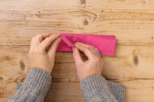 Stern aus Serviette falten