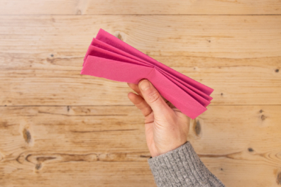 Zick Zack faltung fertig