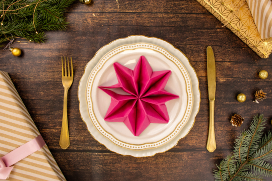 Stern aus Serviette falten