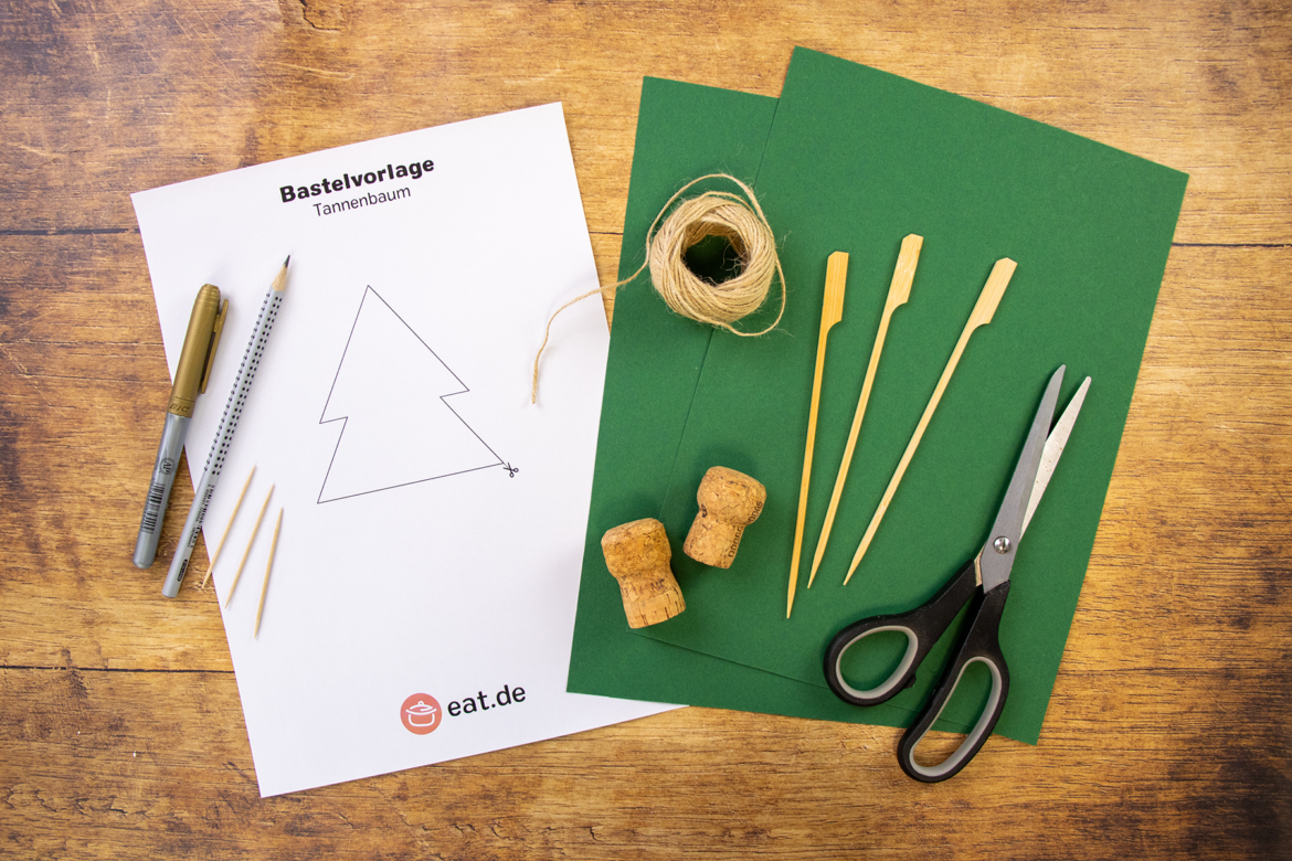 Namenskarten basteln - Material