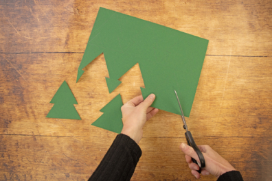 Tannenbaum Vorlage ausschneiden