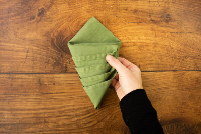 Drachenform gefaltet