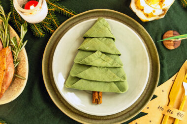 Tannenbaum Serviette falten