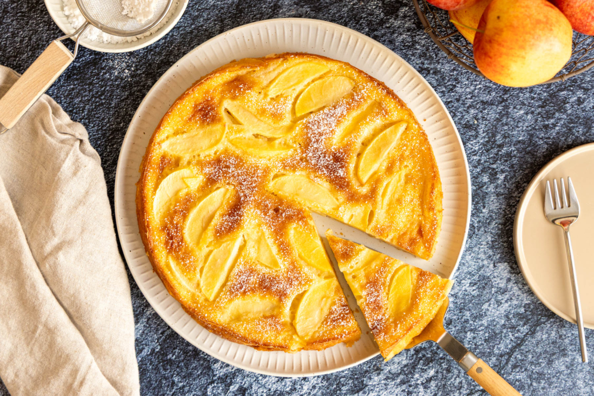 Toskanischer Apfelkuchen: das saftige Rezept top-down