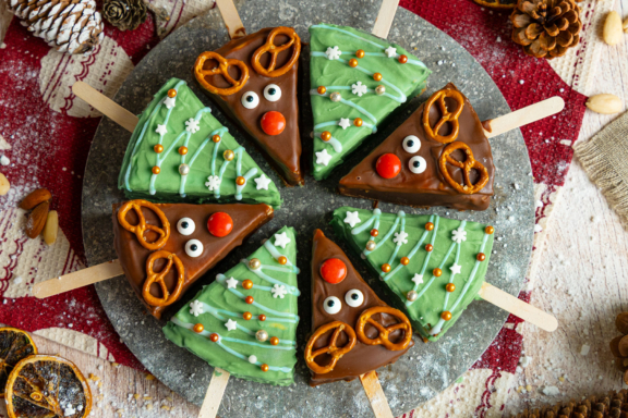 Weihnachtliche Cheesecake-Sticks