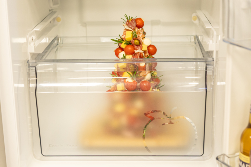 Antipasti Tannenbaum im Kühlschrank lagern