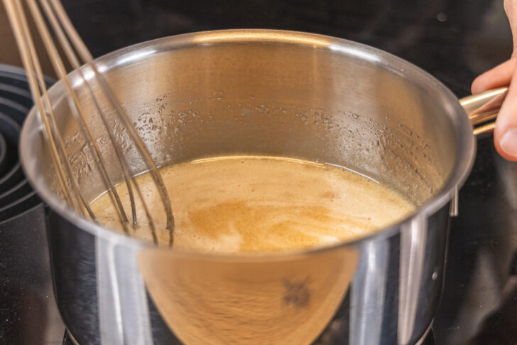 Sirup köcheln lassen