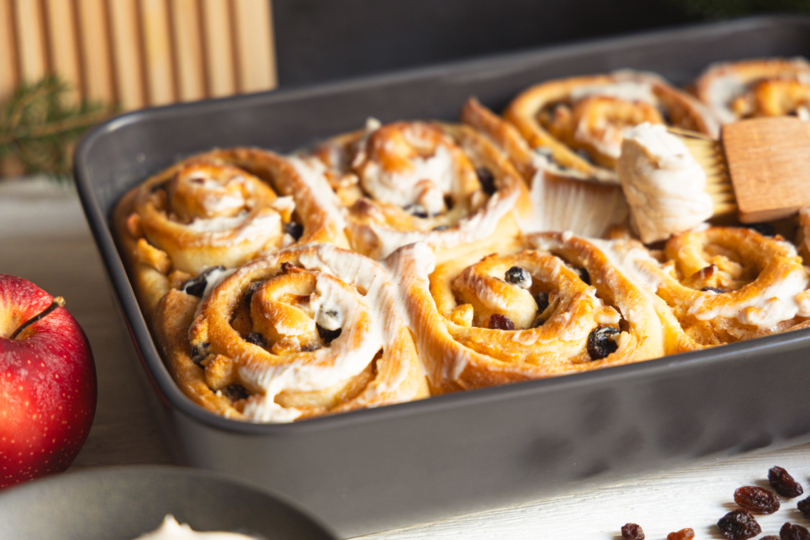 Bratapfel-Zimtschnecken