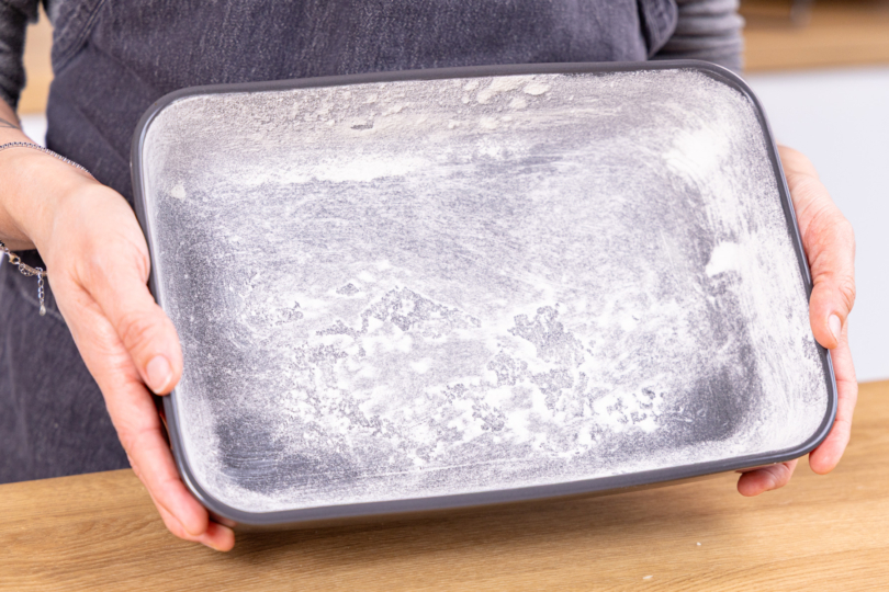 Auflaufform vorbereiten