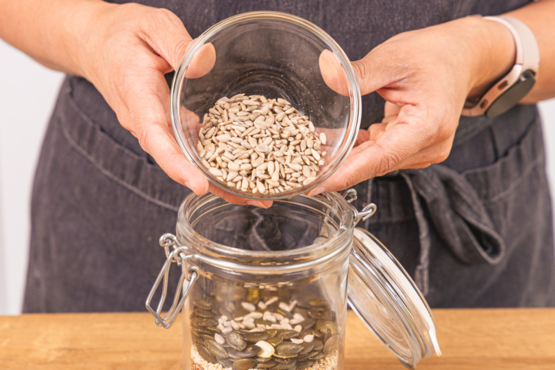 Sonnenblumen dazugeben