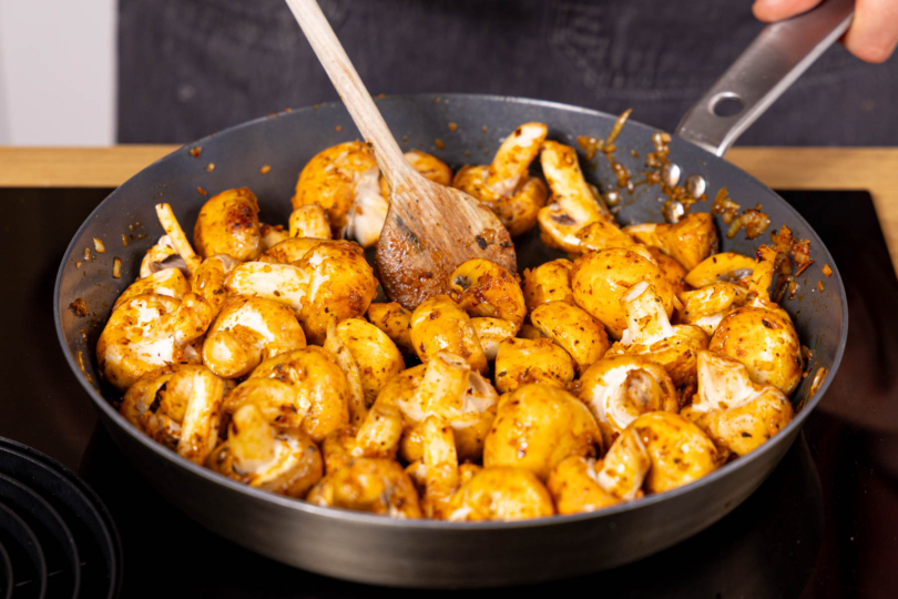 Champignons anbraten