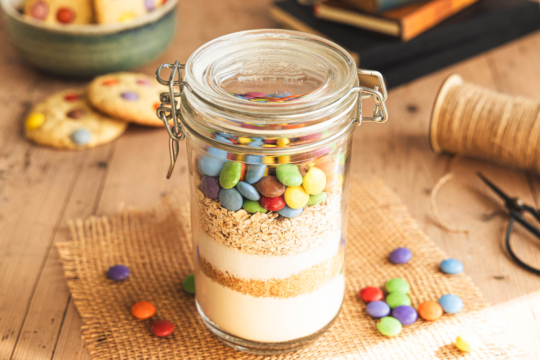 Cookies Backmischung im Glas selber machen