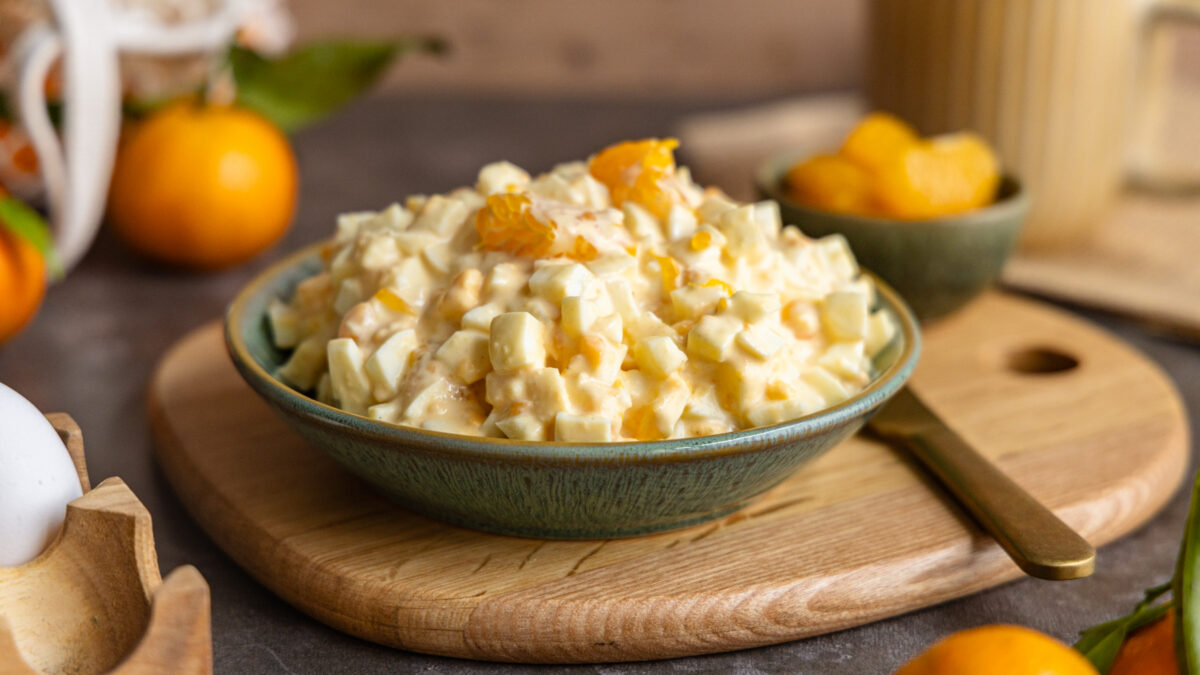 Eiersalat mit Mandarinen
