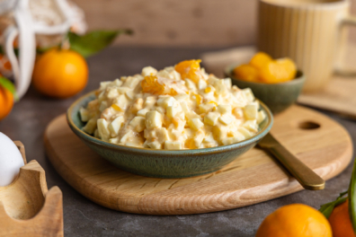 Eiersalat mit Mandarinen