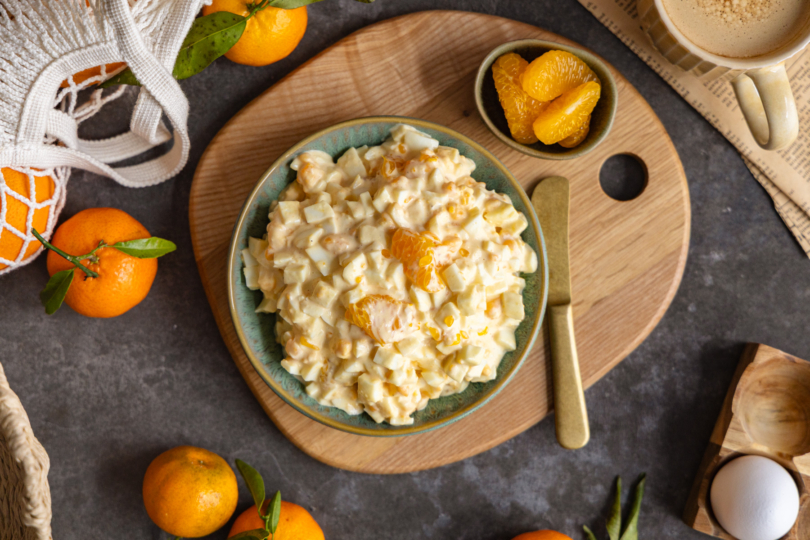 Eiersalat mit Mandarinen