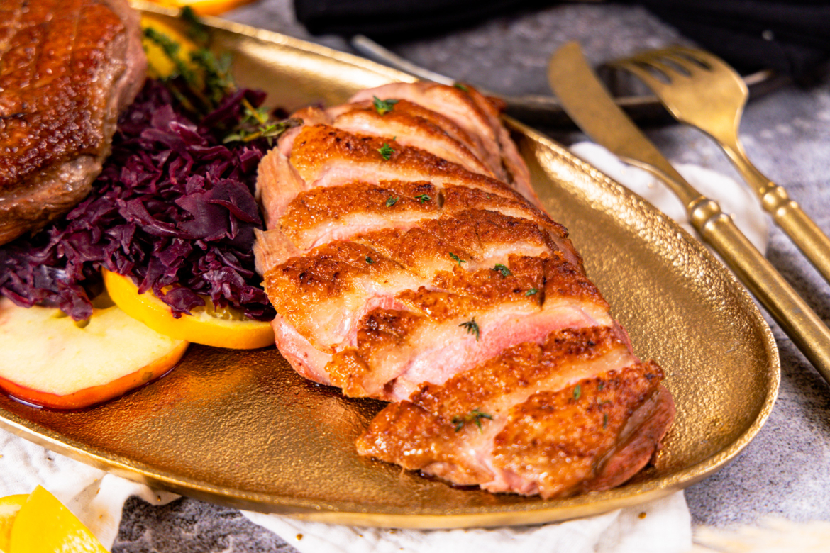 gebratene Barbarie-Entenbrust