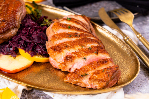 gebratene Barbarie-Entenbrust