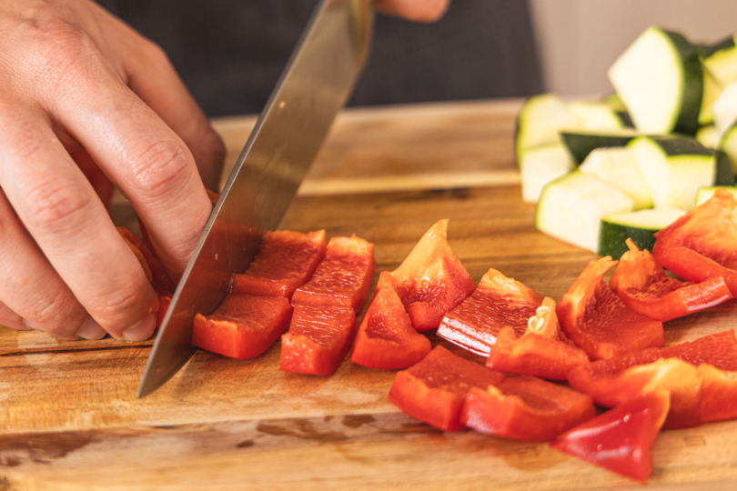 Paprika schneiden