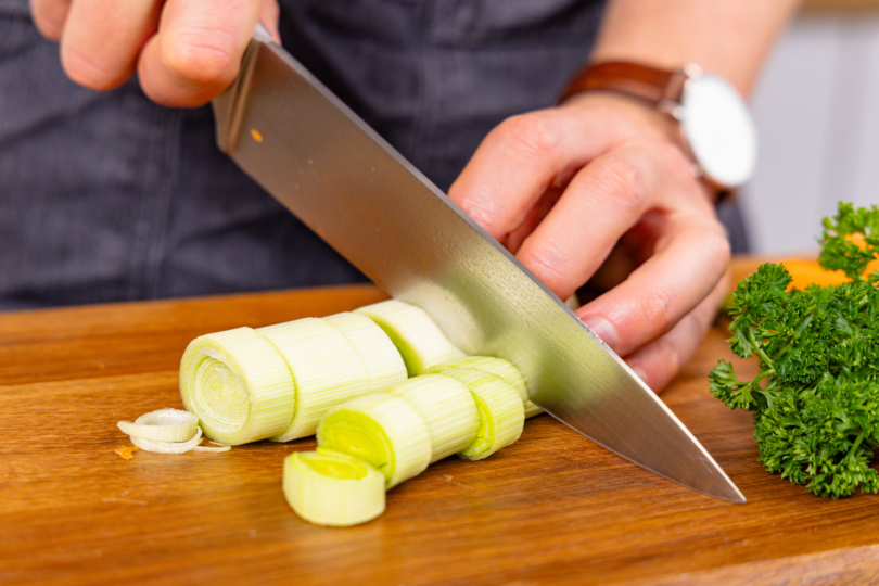 Lauch grob schneiden
