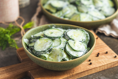 Gurkensalat schnell und einfach