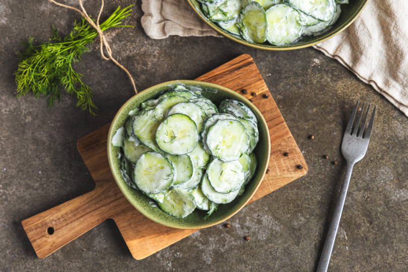 Gurkensalat schnell und einfach