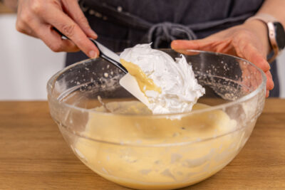 Eischnee unterheben