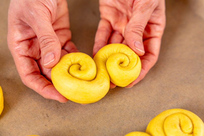 aufgerollte Lussekatter