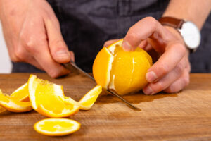 Orange schälen