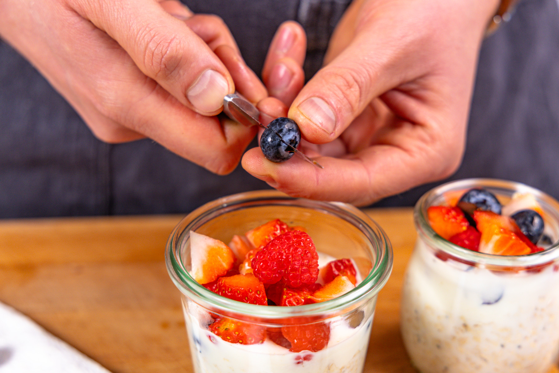 overnight oats rezept mit joghurt und chiasamen